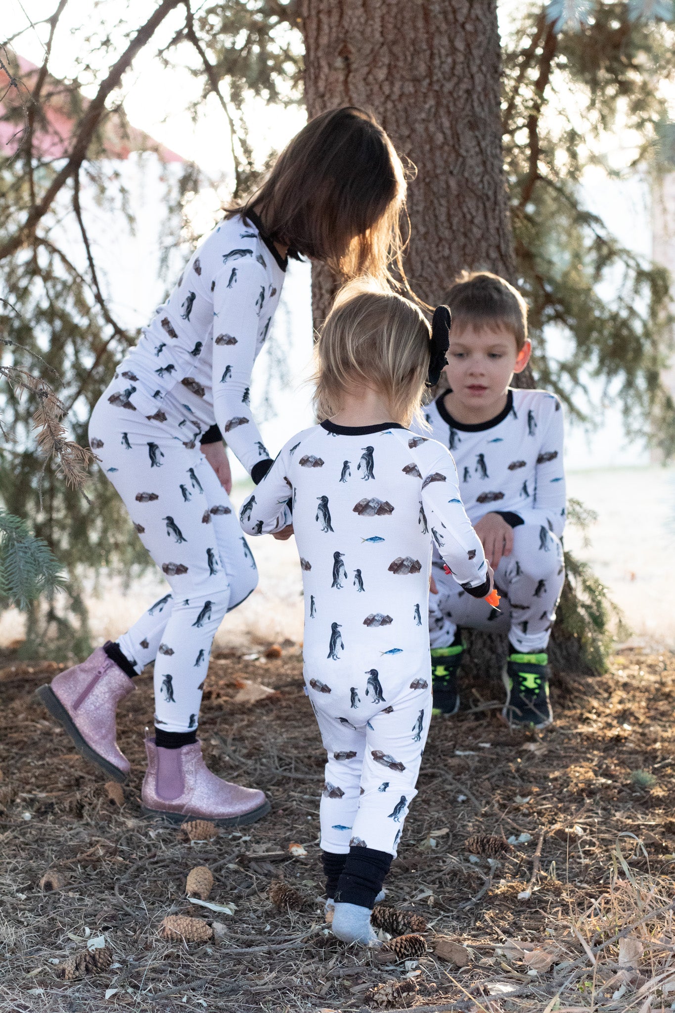 Galapagos Penguins || Long Sleeve Pajamas