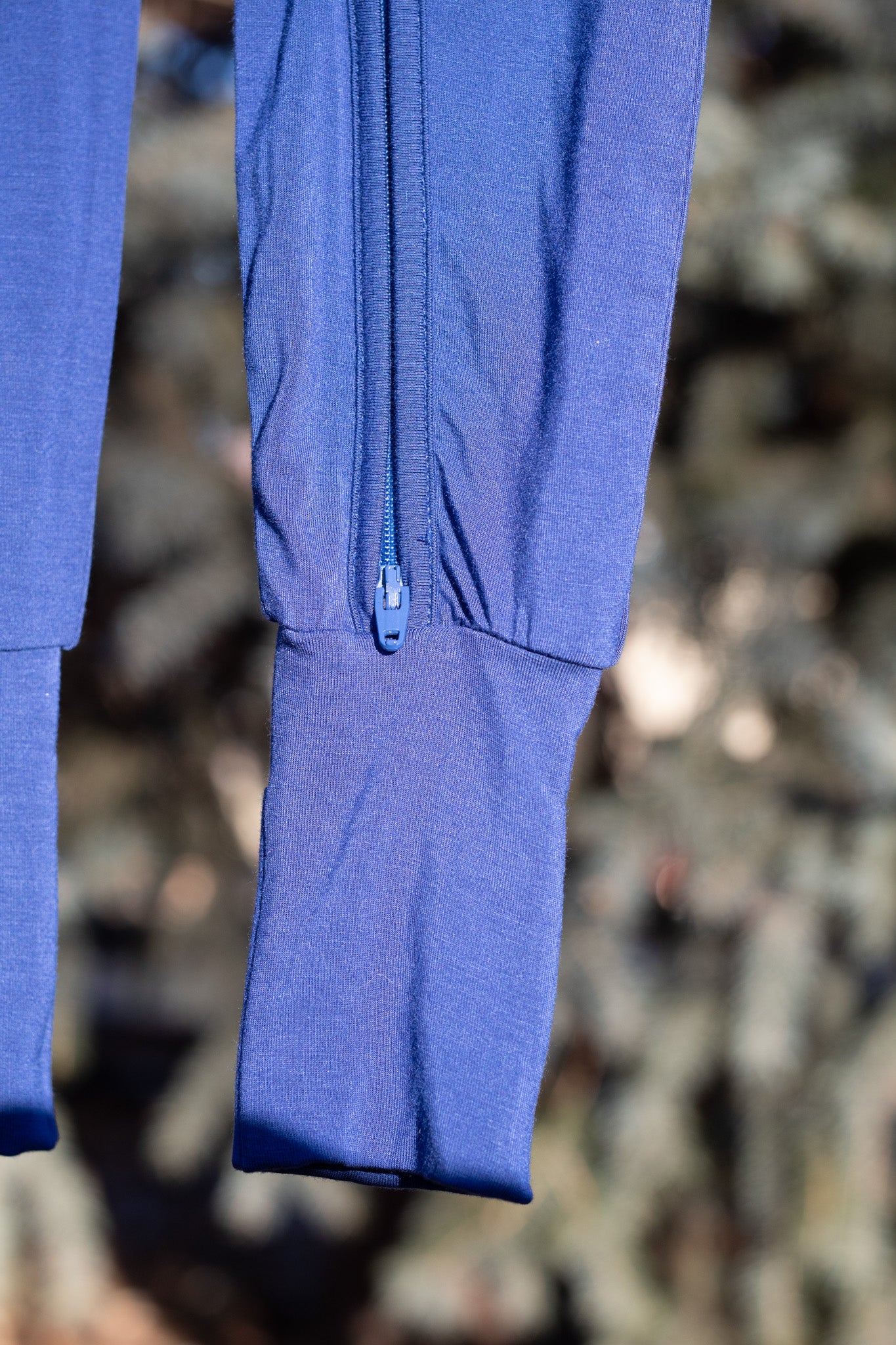 Pacific Blue || Zipper Convertible Romper